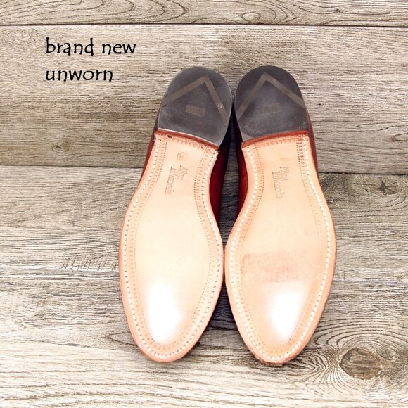 * NIB * $295 Allen Edmonds AMHERST Women's 6 C Green/Brown * add $15 Trees - Picture 3 of 13